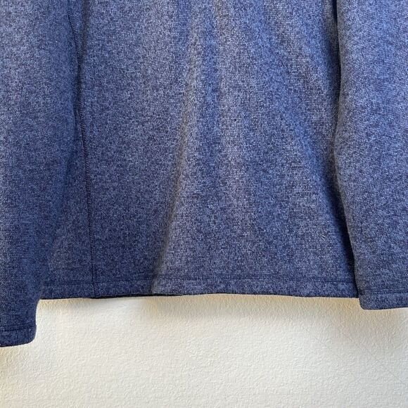 Woolrich Jacket Men’s Large Blue Pullover 1/4 Zip Sweater Comfort Cabincore - Picture 3 of 12